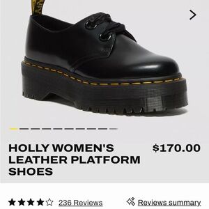 Dr Martens HOLLY WOMEN'S
LEATHER PLATFORM
SHOES